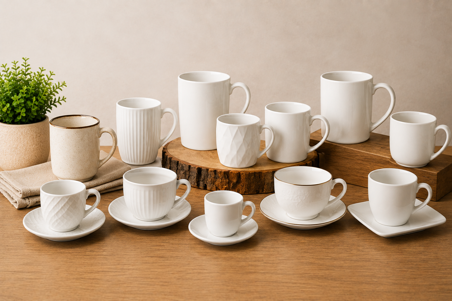 Canecas e Xícaras de Porcelana