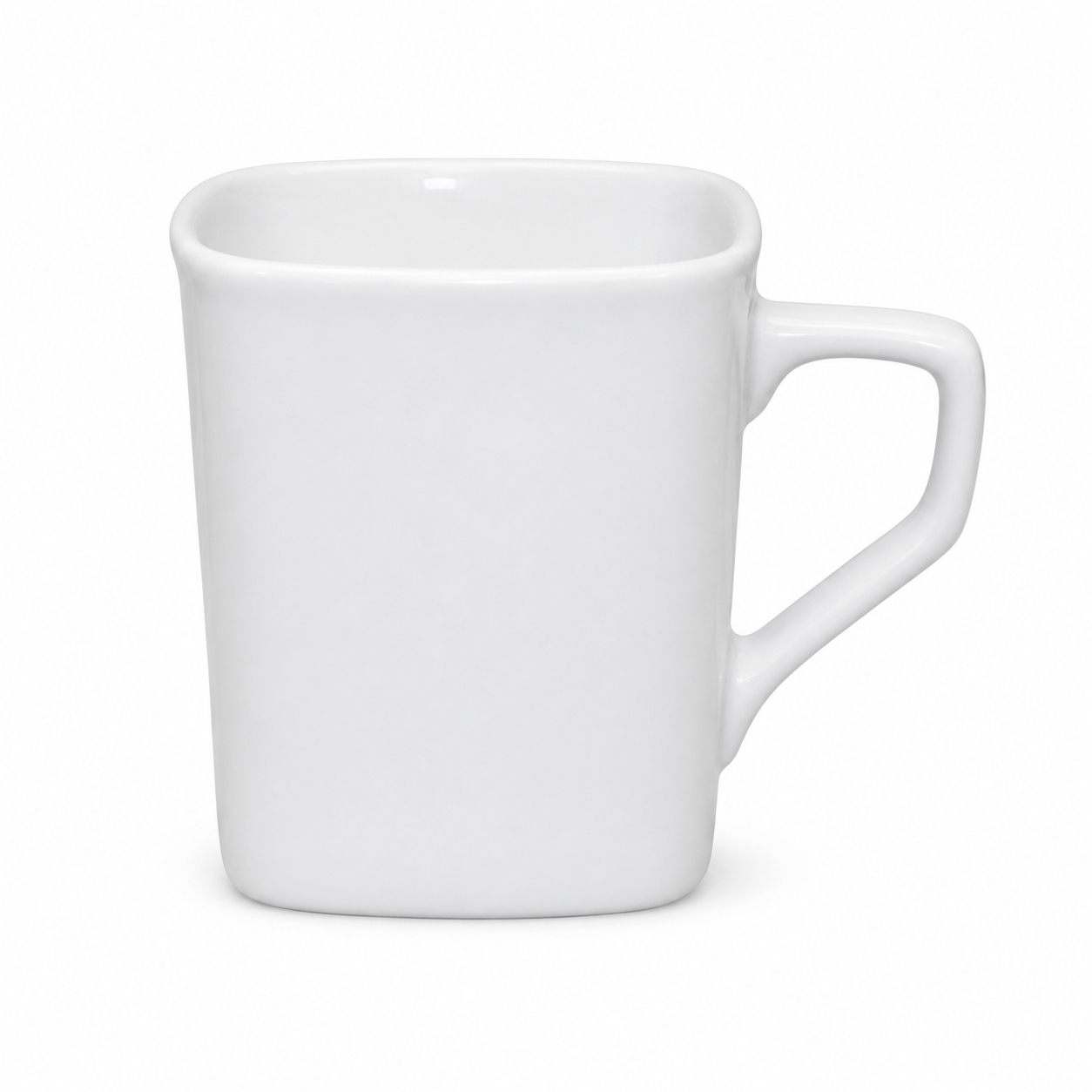 Caneca Quadrada de Porcelana