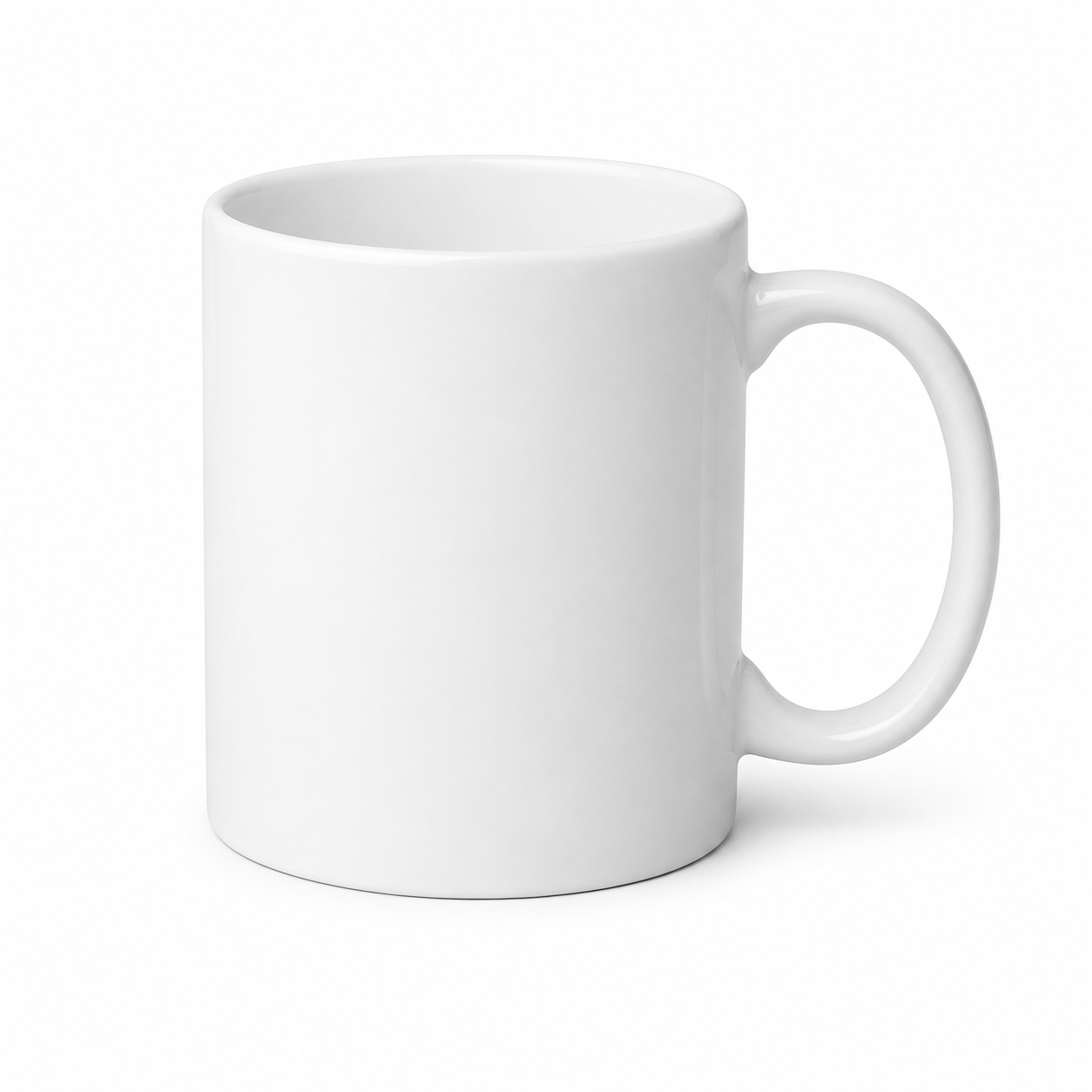 Caneca Reta de Porcelana