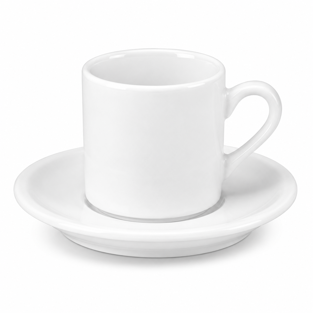 Xícara em Porcelana Lisa 50 ml e 120 ml
